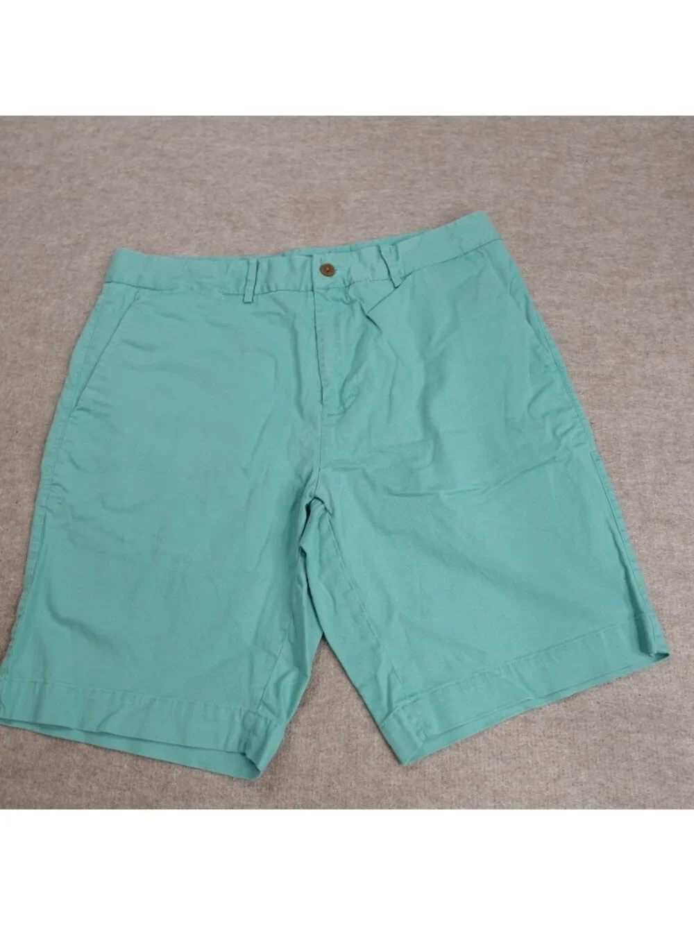 B. Draddy Mens Shorts 33 Green Blue Solid 8.5